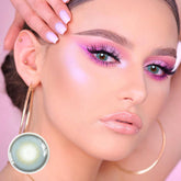Halo Blue Prescription Coloured Contact Lenses